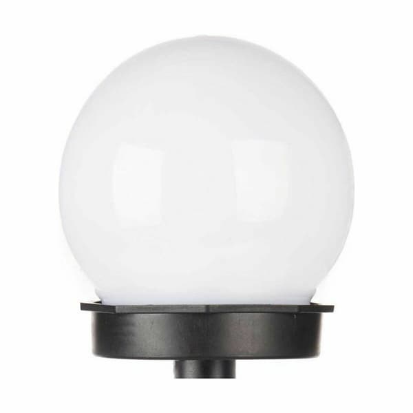 Bøje Ibergarden 10 CM BALL Hvid Sort Plastik 10 x 34,5 x 10 cm Krogla Sol opladning (12 enheder)