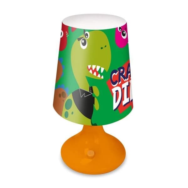 Barn nattlampa dino junior 18 cm grön/orange