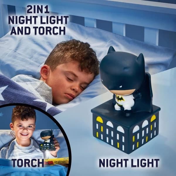 BATMAN GoGlow Buddy Night Light och ficklampa