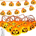 Miniatyrbild 1 av 4: Ljusugn - SPRINGOS - Halloween - 20 LED - Blinkande - Varmvit - Inomhus