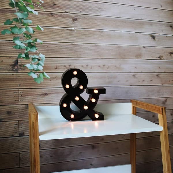LED Ampersand &-tegn Dekorasjonslys - Perfekt bolig-, bar- og festdekorasjon