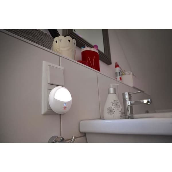 LED-nattlampa - BRENNENSTUHL - Rund - Skymningssensor - 2 LED - Energibesparing 0,85 W