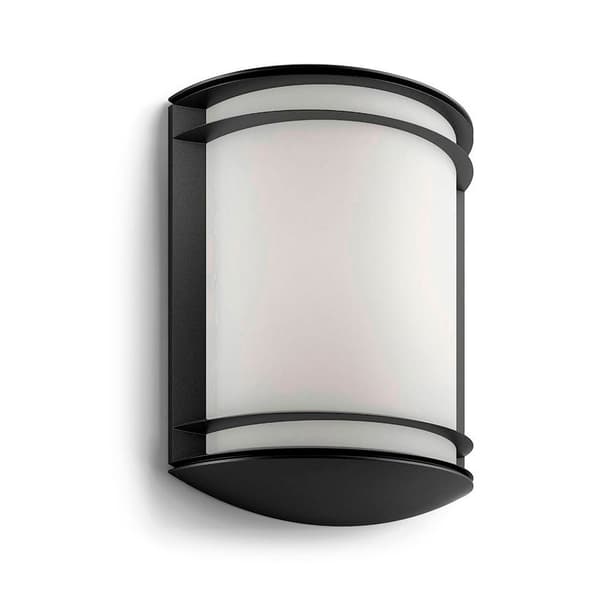 Philips Udvendig Væglampet 6w 4000k 600 Lumens Sort Sort