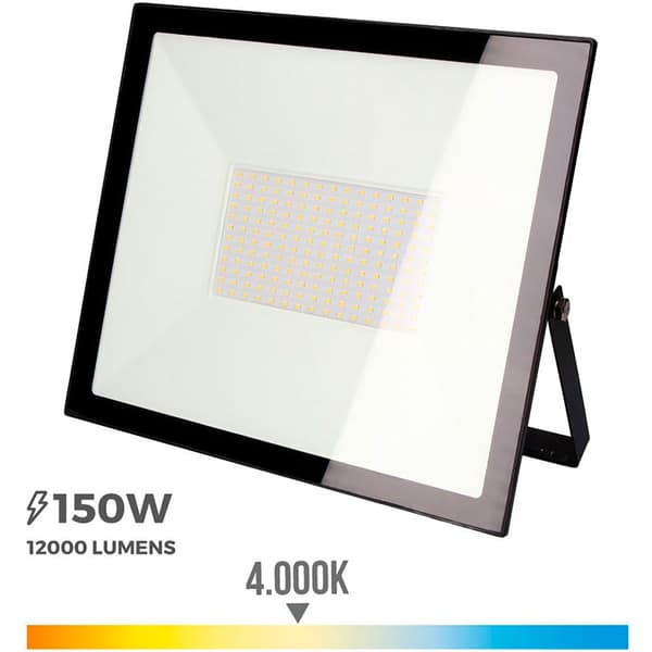 Edm Led Projektør 150w 12000 Lumens 4000k Sort