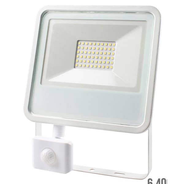 Edm Närvarosensor Led Strålkastare 50w 3500 Lumen 6400k Vit