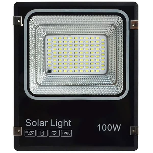 Hepoluz Solar Led Abs 100w 6000k Projektørlys Søvfarvet