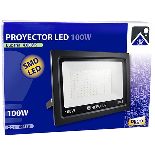 Hepoluz Led Smd 100w 4000w Strålkastare Silver