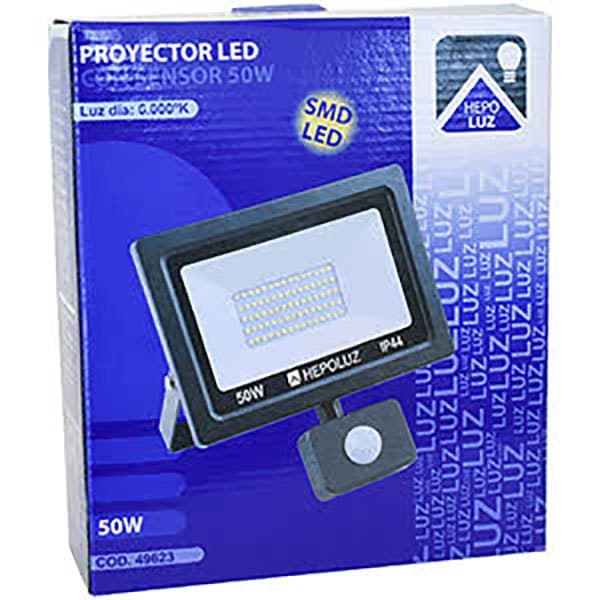 Hepoluz Led Med Sensor Smd 50w 6000k Strålkastare Silver