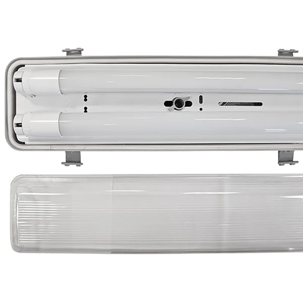 Hepoluz Vandtæt Med Ip 65 2x9w 6000k 2x9w 6000k Led Panel Transparent