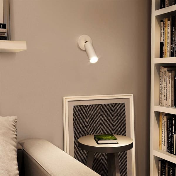 Creative Cables Vägglampa Justerbar Metal Med Glödlampa Vit