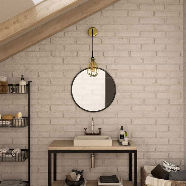 Creative Cables Vägglampa Metal Industrial Drop Med Glödlampa Svart