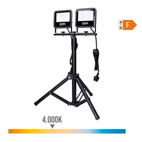 Edm Led Kohdevalo 70415 2370 Lm Black Series 60w Hopeinen