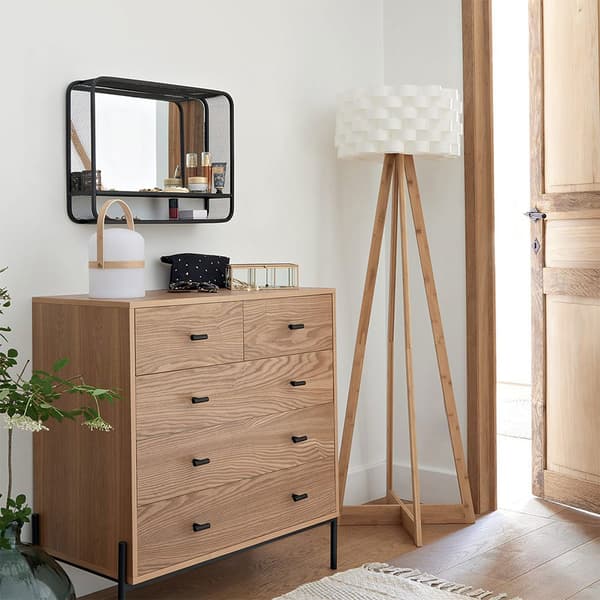 Atmosphera Golvlampa Bamboo Guld