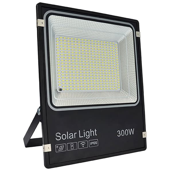 Hepoluz Solar Led Monokristallin Panel Abs 300w 6000k Strålkastare Silver