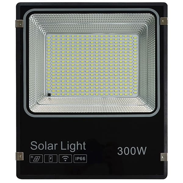 Hepoluz Solar Led Monokristallin Panel Abs 300w 6000k Strålkastare Silver