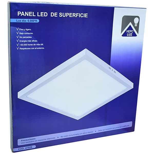 Hepoluz Led Panel Surface Square Panel 36w 6000k Durchsichtig