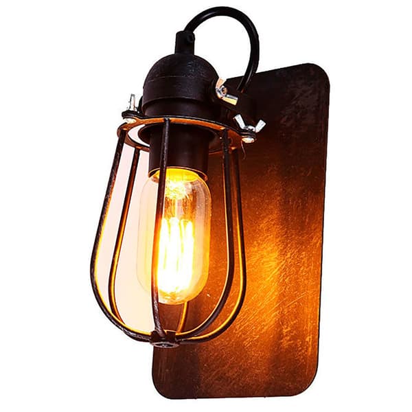 Edm Vägglampa Vintage 32101 E27 60w Svart