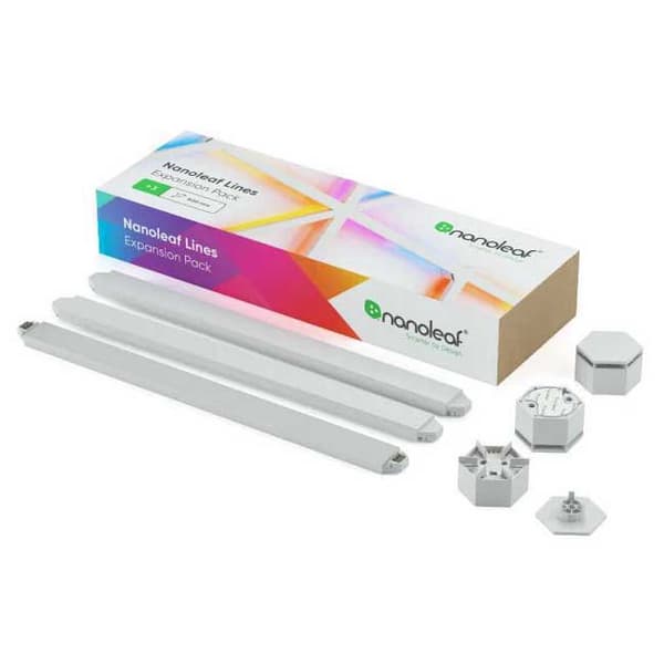 Nanoleaf Led Panel Lines Expansion Pack 3pk Transparent Hvid