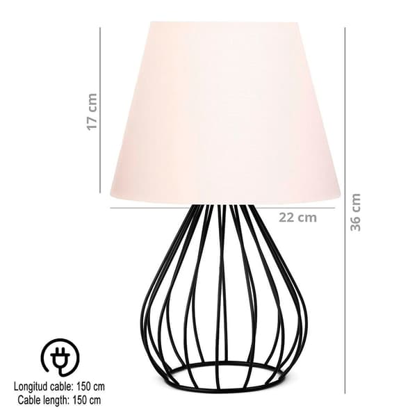 Wellhome Sänglampa 36 Cm Durchsichtig