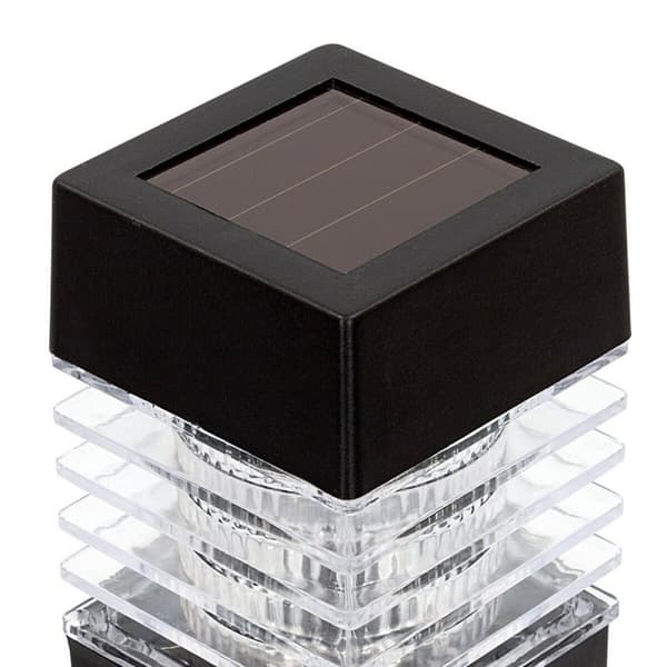 Uppsättning med solcellsstav Aktive 4 Delar Plast 6 x 39,5 x 6 cm (4 antal)