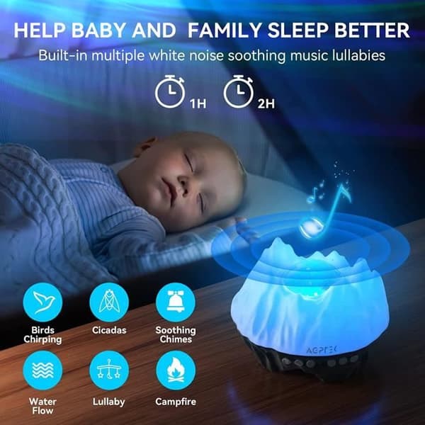 Star Projector Night Light, Starry Sky Projector med fjärrkontroll