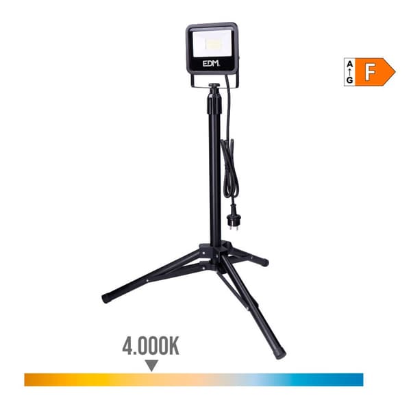 Edm Led Spotlight 70413 2370 Lm Black Series 30w Søvfarvet