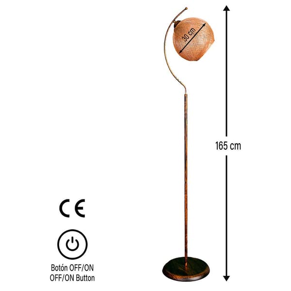 Wellhome Golvlampa Wh1069 Guld