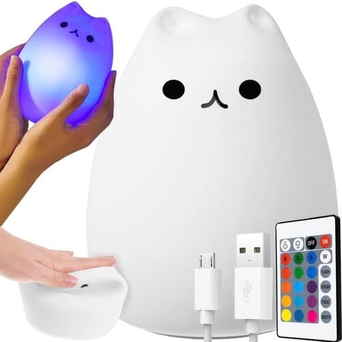 LED-lampa / Trådlös Nattlampa - Kattunge