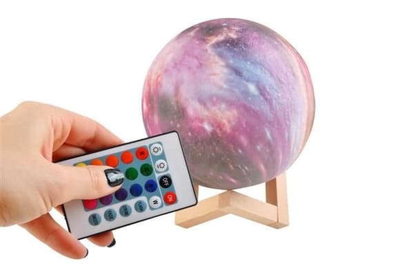 Lampa - Moon Lamp 15 cm / Nattlampa - Månlampa - Justerbar färg