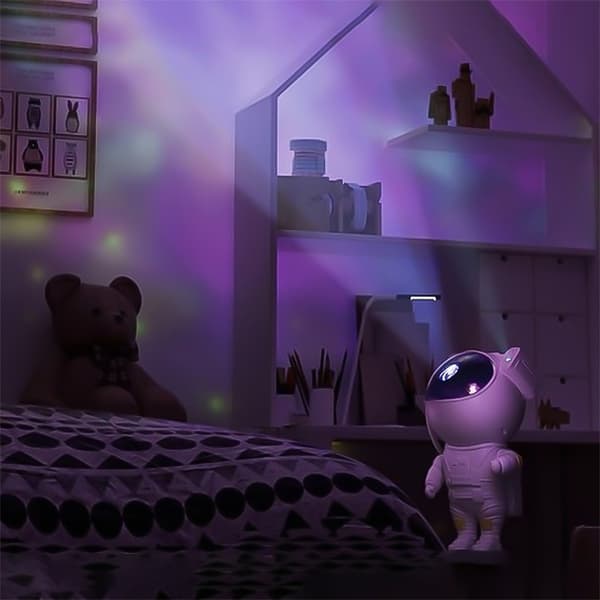 Natlampe - Stjerneprojektor med LED-lampe – Astronaut