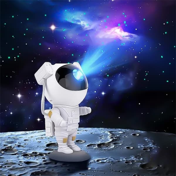 Natlampe - Stjerneprojektor med LED-lampe – Astronaut