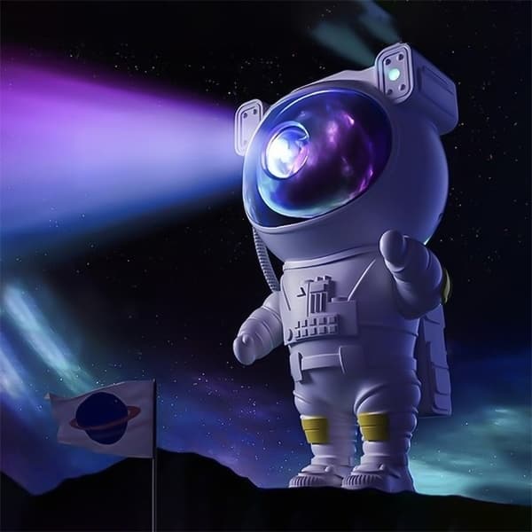 Natlampe - Stjerneprojektor med LED-lampe – Astronaut