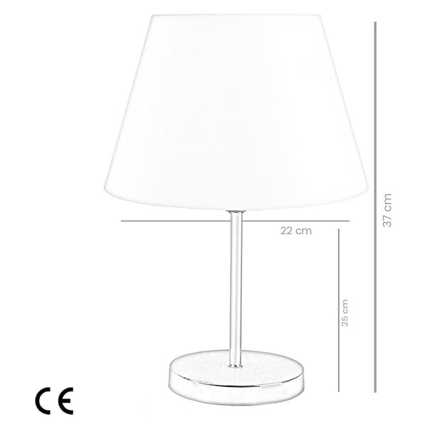 Wellhome Sänglampa Wh1184 Silver