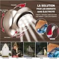 Miniatyrbild 1 av 3: Lampa - Märke - 7 lysdioder med rörelsedetektor justerbar 360 grader - Silverfärg - PVC