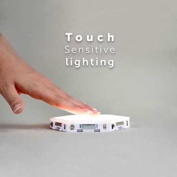 3st LED Vägglampa Touch Sensitive Lamp Magnetisk Nattlampa Inomhusbelysning Dekoration
