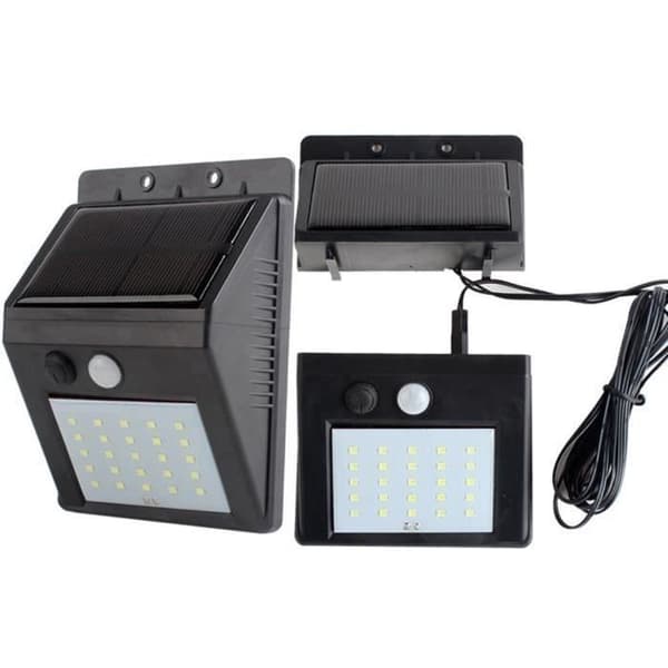 Sing-Motion Sensor Street Light Solar Induktionslampa 30 LEDs Människokroppen Svart
