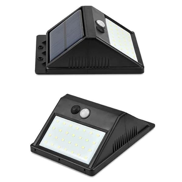 Sing-Motion Sensor Street Light Solar Induktionslampa 30 LEDs Människokroppen Svart