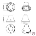Miniatyrbillede 6 af 6: Creative Cables Væglampe Med Pære Fermaluce Gylden