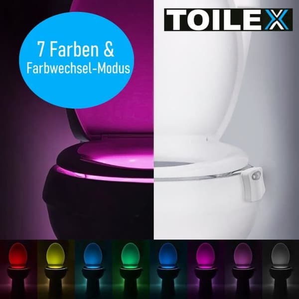 LED-toalettlampa med rörelsesensor Toalettsits Toalettsits nattlampa