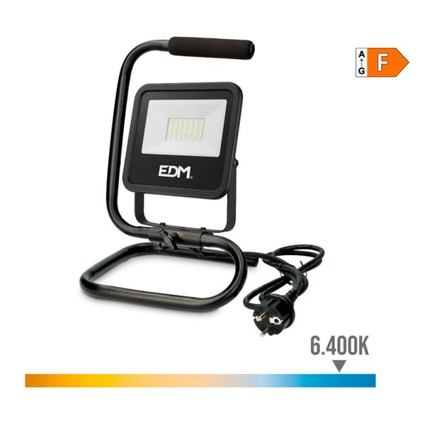 Edm Led Spotlight 70410 2370 Lm Black Series 30w Søvfarvet
