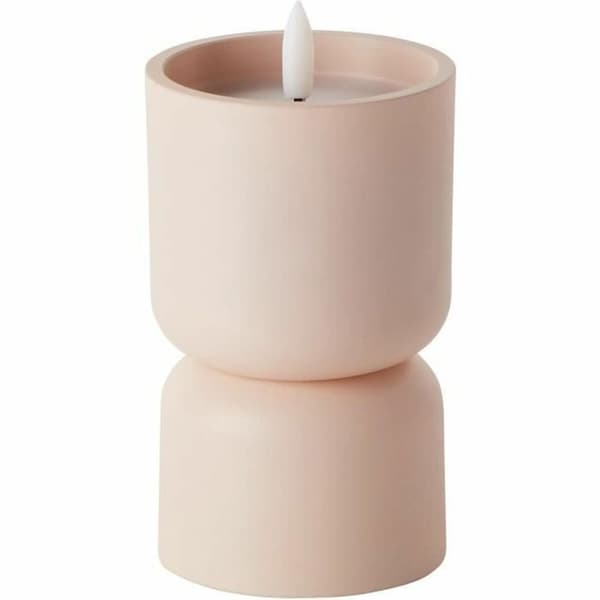Stearinlys LED Brilliant Beige 3 W 15 x 8 cm Plastik