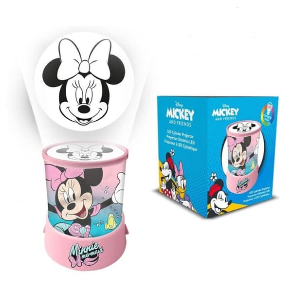 Barnlicens nattljusprojektor - Minnie - 19 Cm