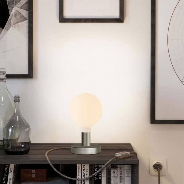 Creative Cables Bordlampe I Metal Med Posaluce Globo 2-nr Prop-kontakt