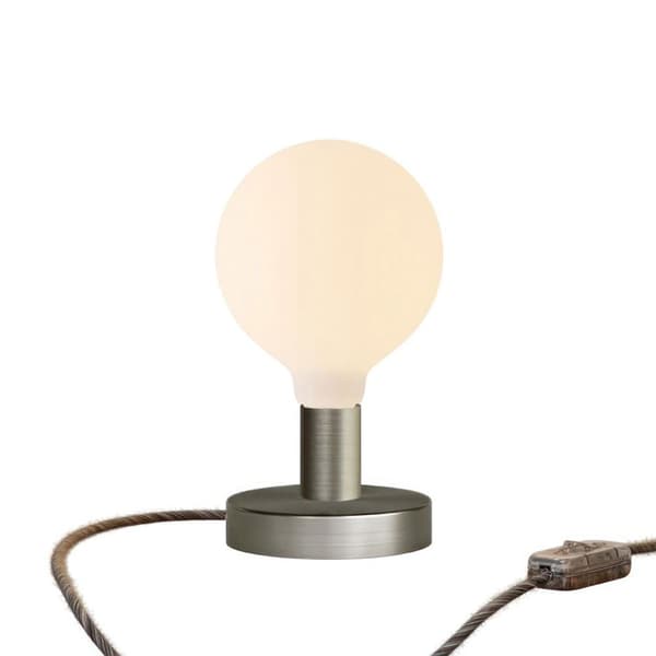 Creative Cables Bordlampe I Metal Med Posaluce Globo 2-nr Prop-kontakt