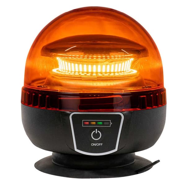 Jbm Genopladelig Roterende Beacon Magnetisk Led