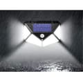 Miniatyrbild 3 av 4: Set med 2 Solar Lampor Utomhus Trädgård Vattentät 100 LED Rörelsesensor Vägglampa 3 lägen 13x9,5x5cm Svart