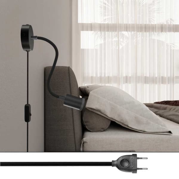 Creative Cables Spostaluce Flex30 Justerbar Lampe Med Gu1d0-spot Og 2-polet Stik