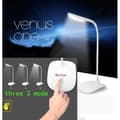 Miniatyrbild 1 av 4: LED Skrivbordslampa - 3 Ljusstyrkenivåer - Återuppladdningsbar USB - Metall och Plast - Inomhus