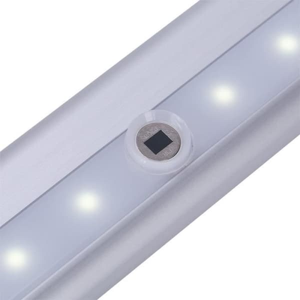 trådlös LED induktionsskåpslampa, ljus med rörelsesensor, nattlampa i aluminium för garderob, sovrum