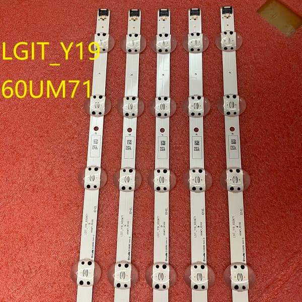 LED Baggrundsbelysning, Kompatibel med Flere TV-Modeller, Sæt af 5 Stykker